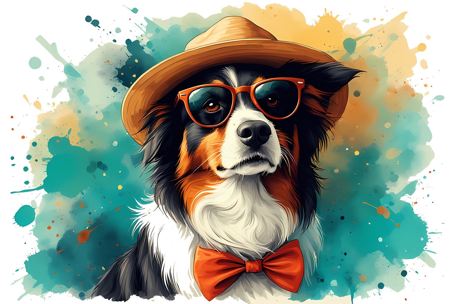 Watercolor Collie