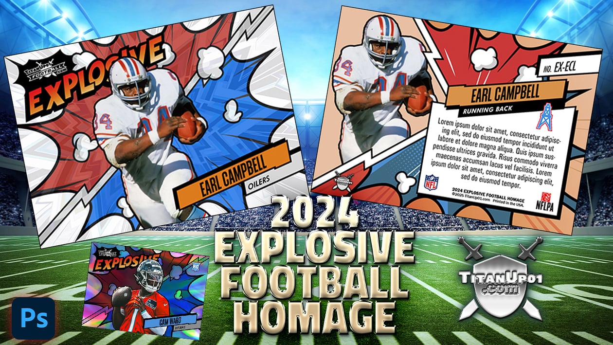 2024 Explosive Football Photoshop PSD Templates