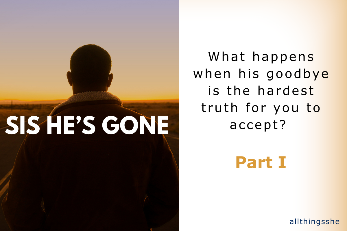 Man walking off into the sunset after breaking up with his girlfriend.