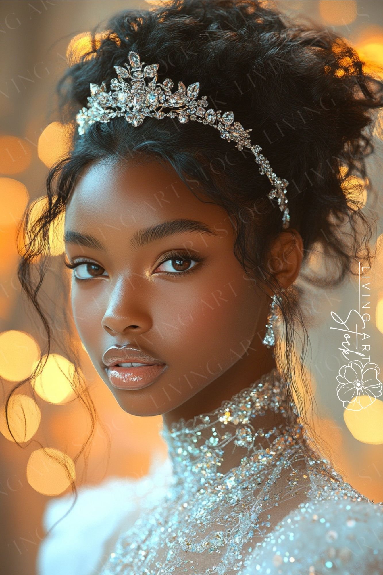 Young Black Woman Princess Stock Photos