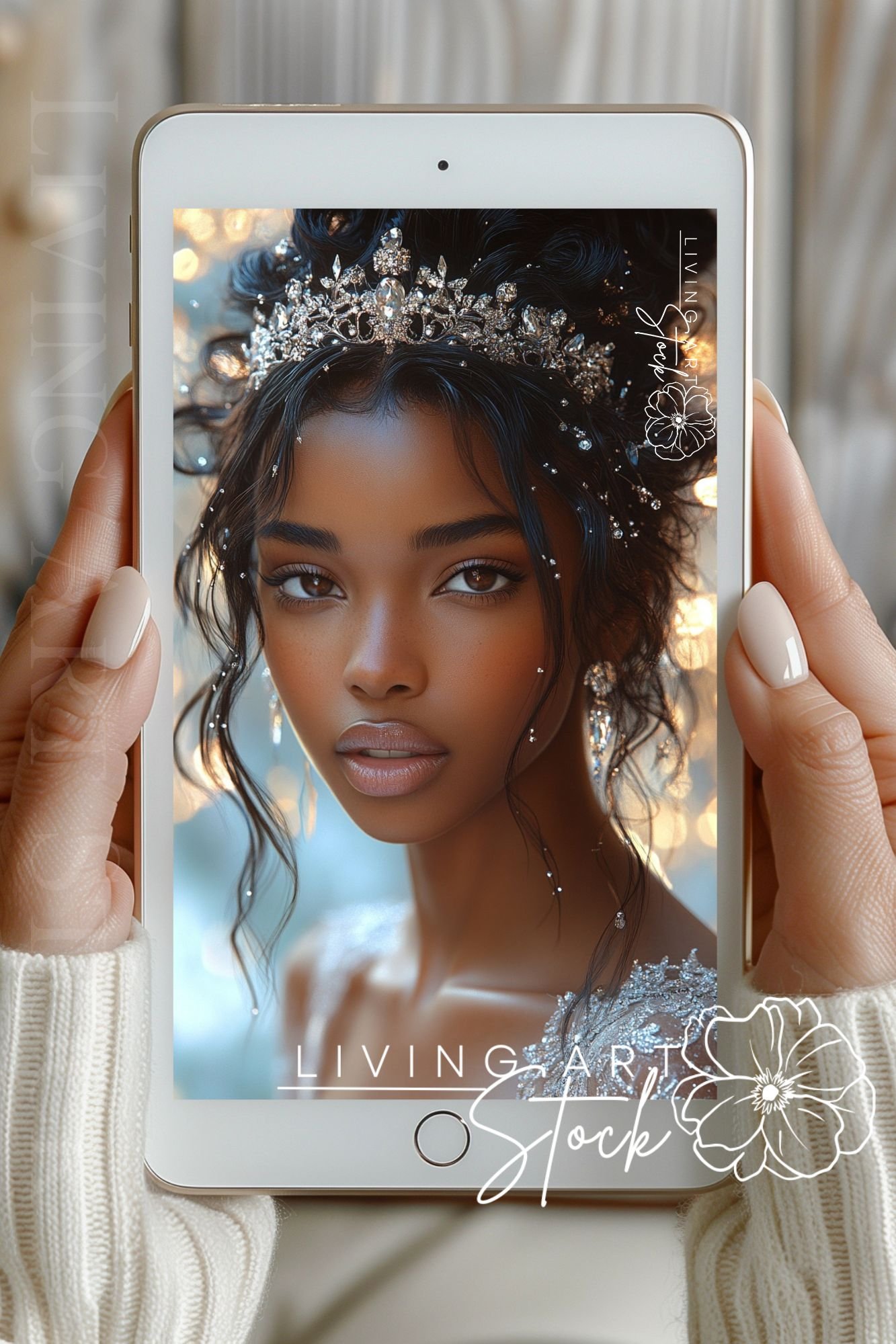 Black Princess Lock Screen Stock Photos