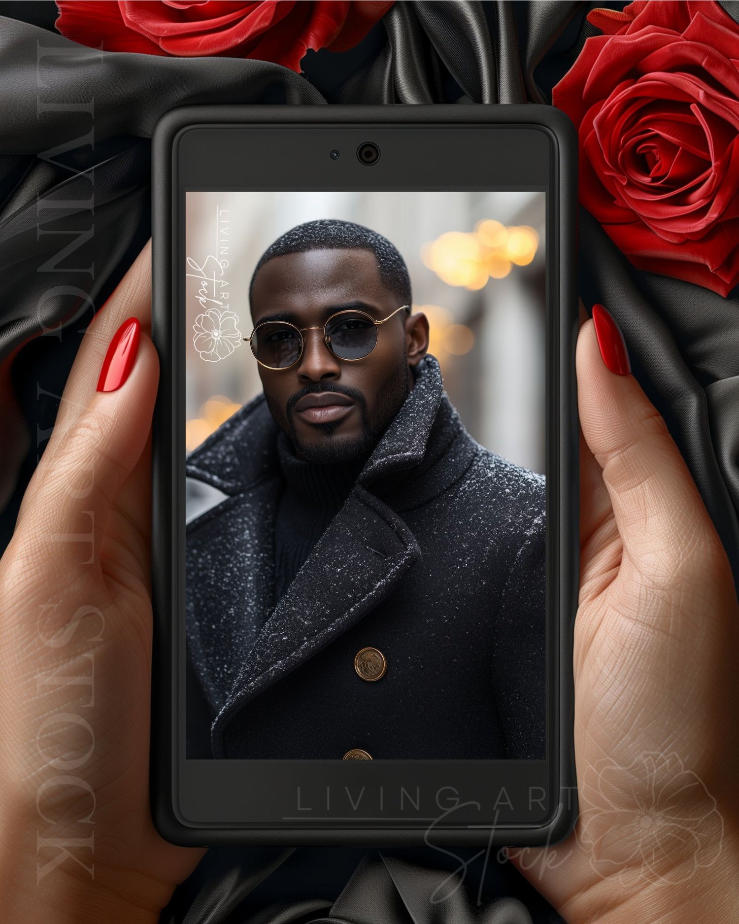 Darj Skin Black Men Winter Stock Photos | Urban Book Cover Stock Images