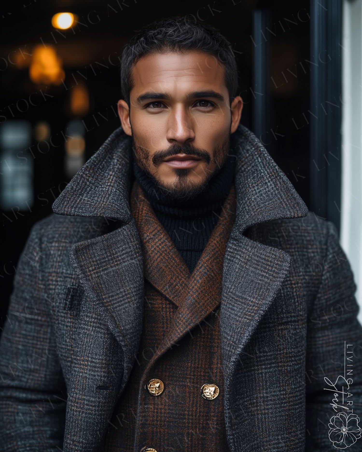 Brown Men Stock Photos | Autumn Winter Men's Fashion Stock Photos