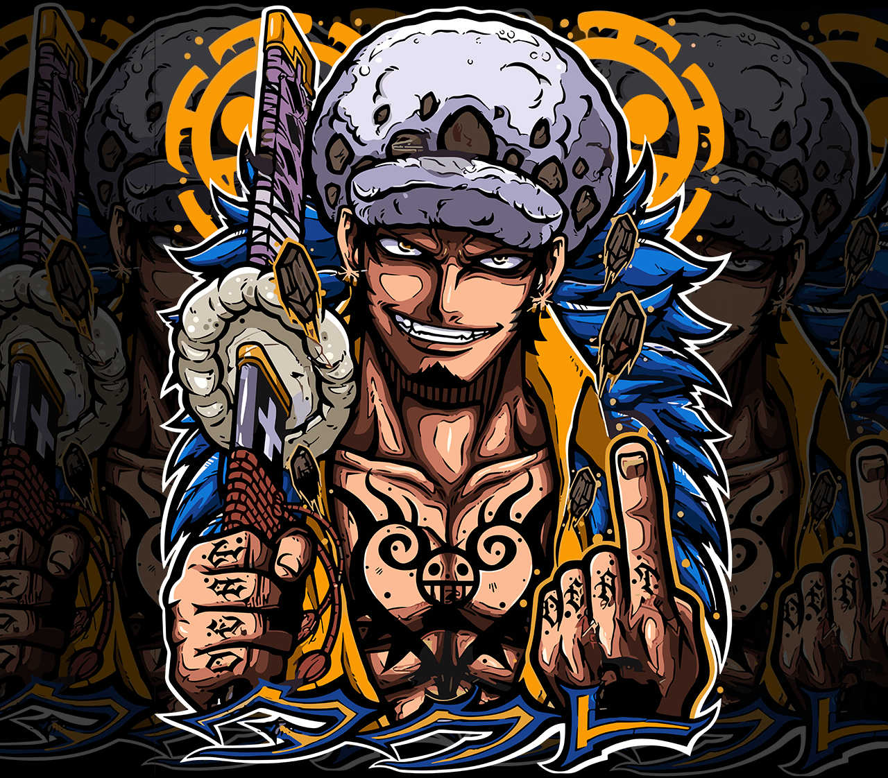 DESIGN ANIME One Piece /TRAFALGAR LAW