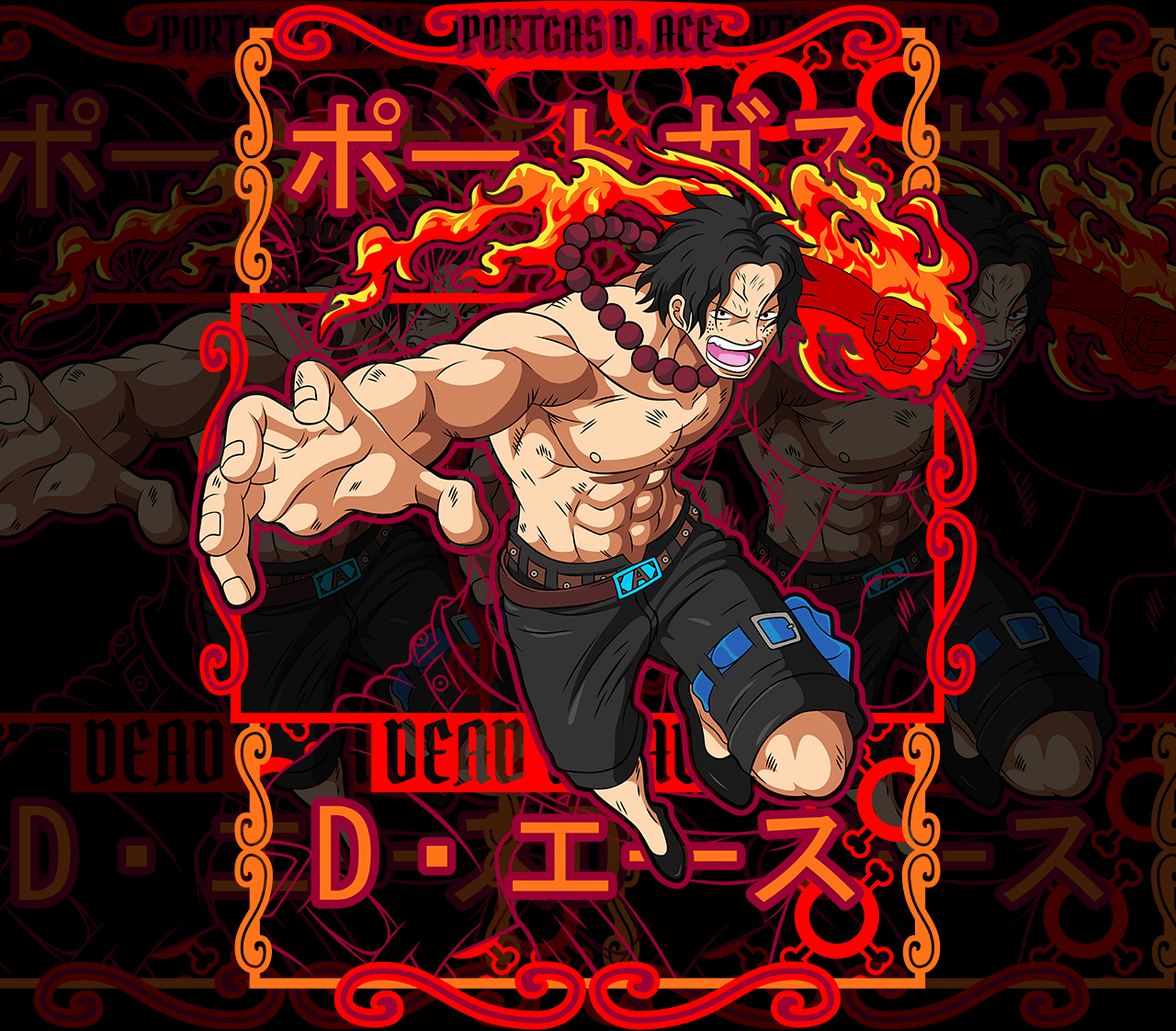 DESIGN ANIME One Piece /  Portgas D. Ace
