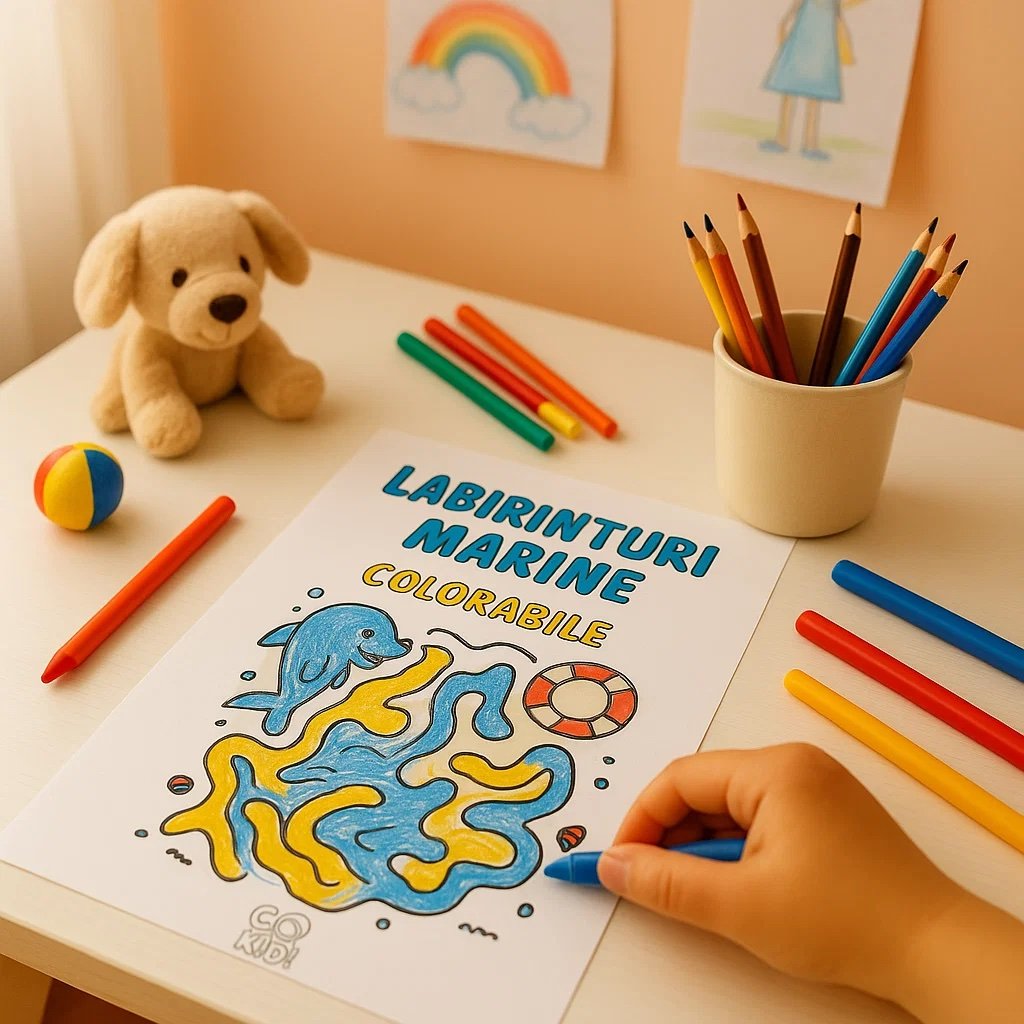 fise de colorat gokid