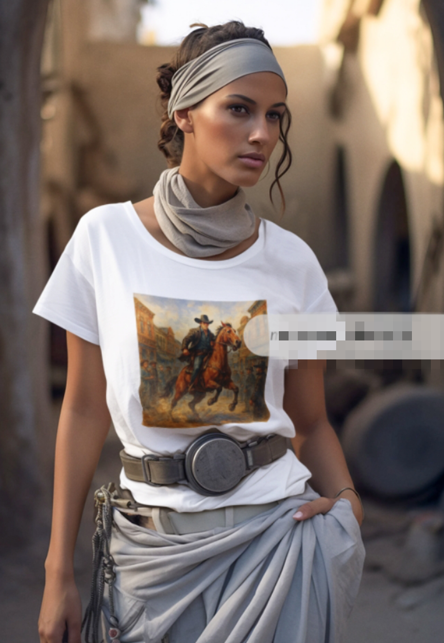 Lady gathering t-shirt