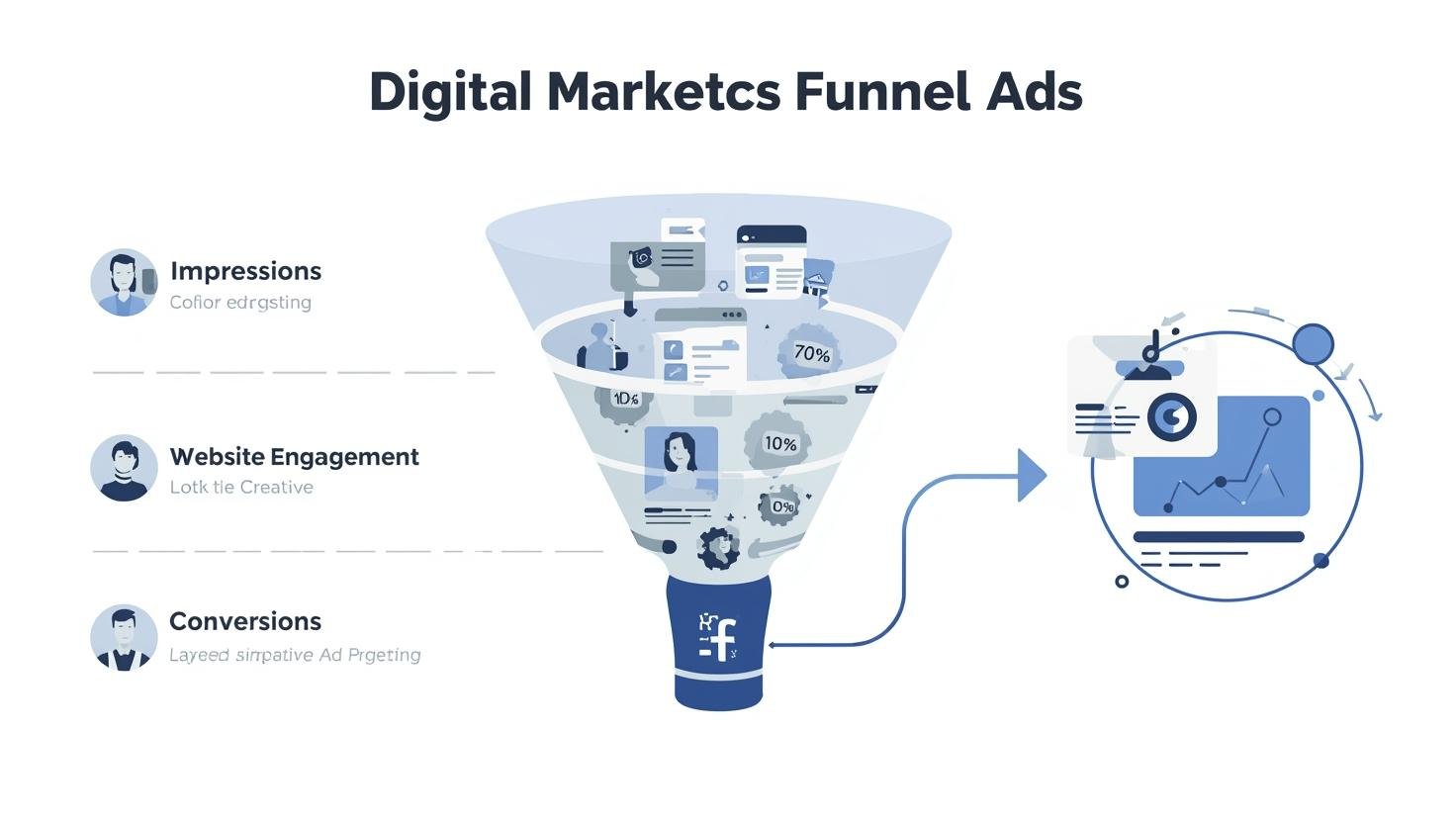 Facebook Ads Section – Funnel & Retargeting Visual