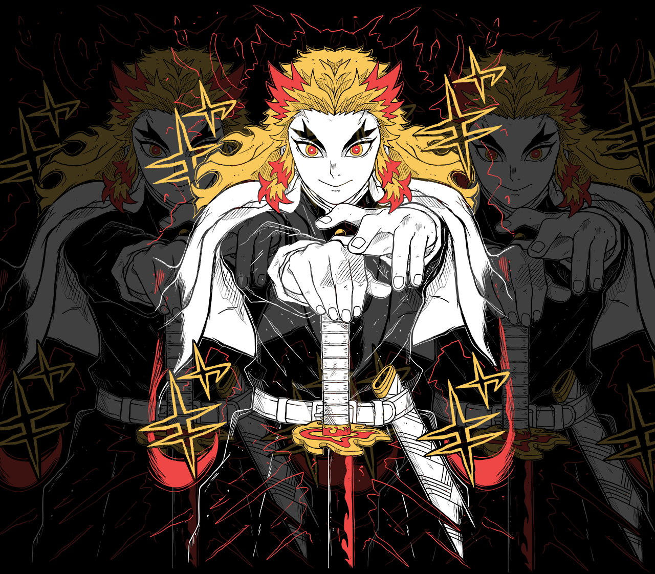 DESIGN ANIME Demon Slayer -Rengoku