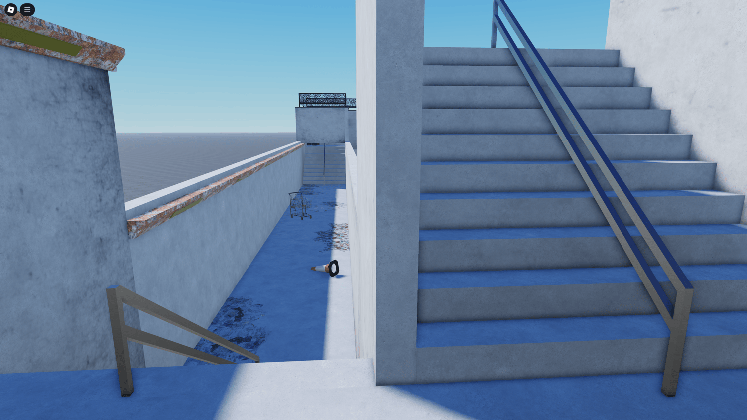 Roblox SCP map underground tunnel with props