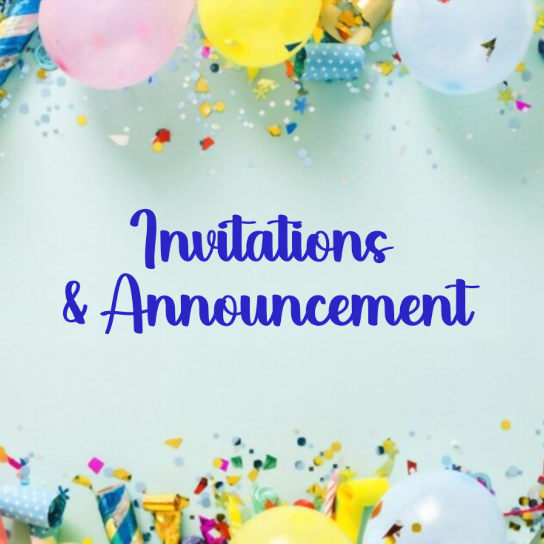 Invitations & Announcements