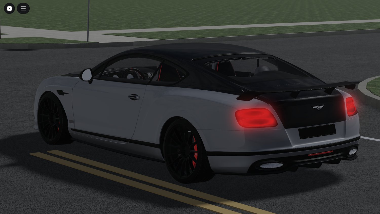 Rear view with aggressive taillight design