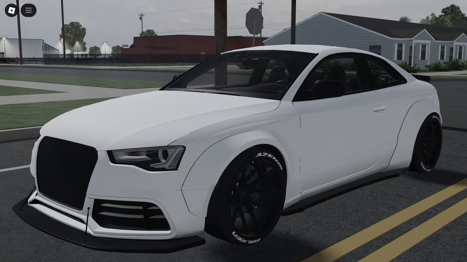 Roblox 2014 Audi RS5 LB WORKS front angle view