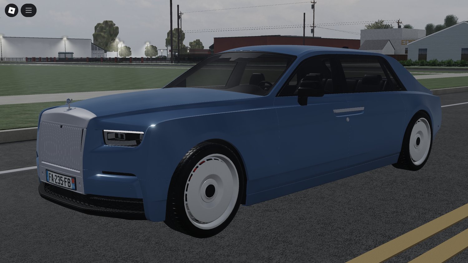 Roblox Rolls Royce Phantom Extended front grille view