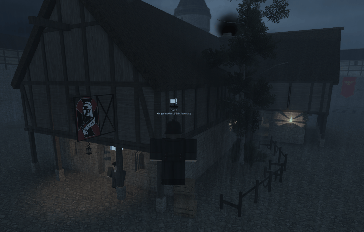 Roblox castle fortress with town interior Krieg map