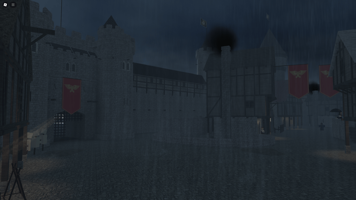 Roblox creepy WW2 castle roleplay game map