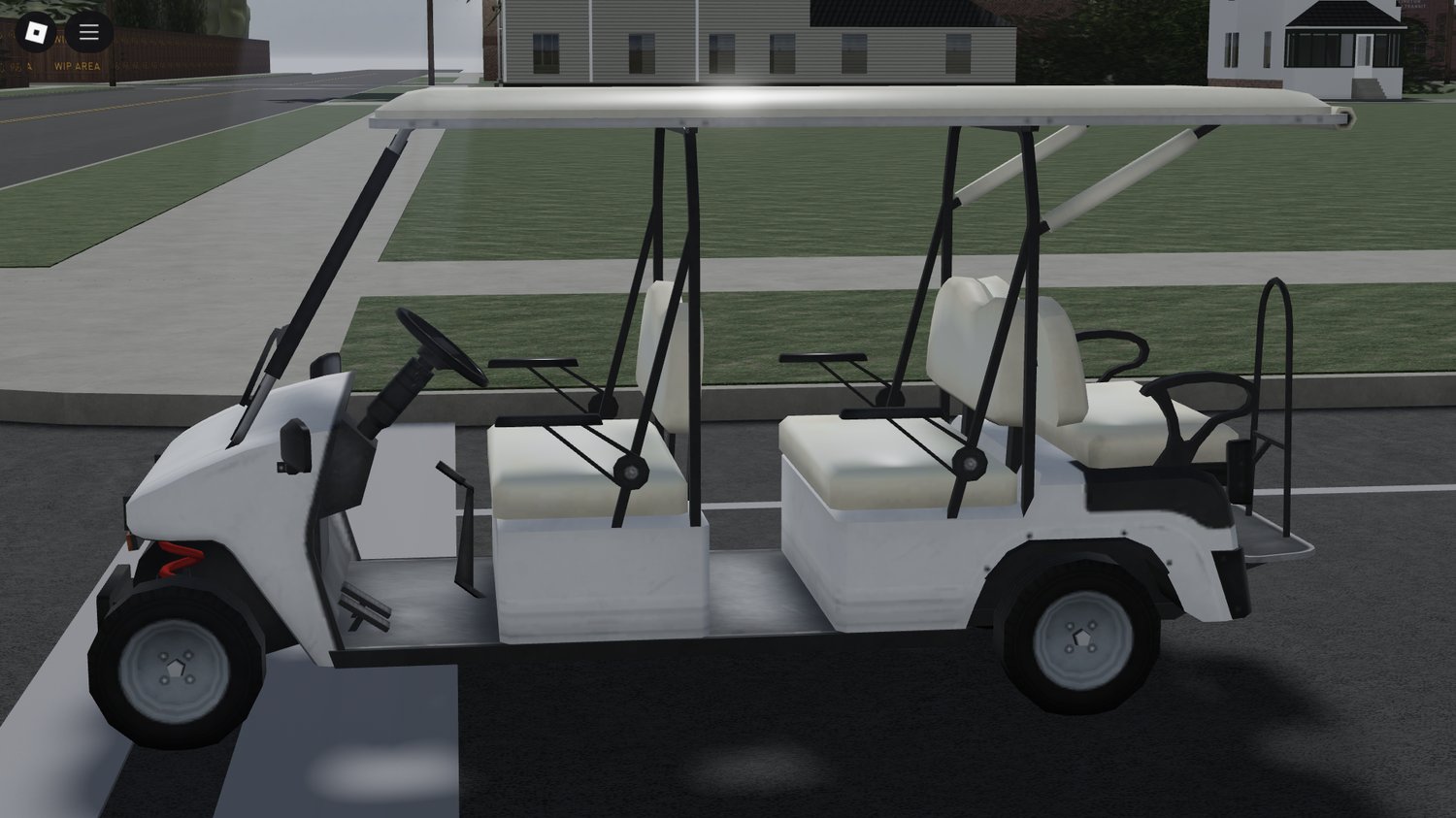 Side profile of Mini Golf Car on course