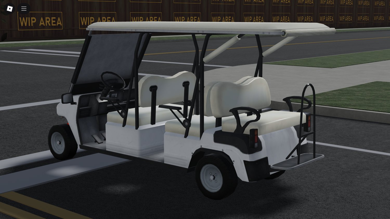 Rear view of Mini Golf Car