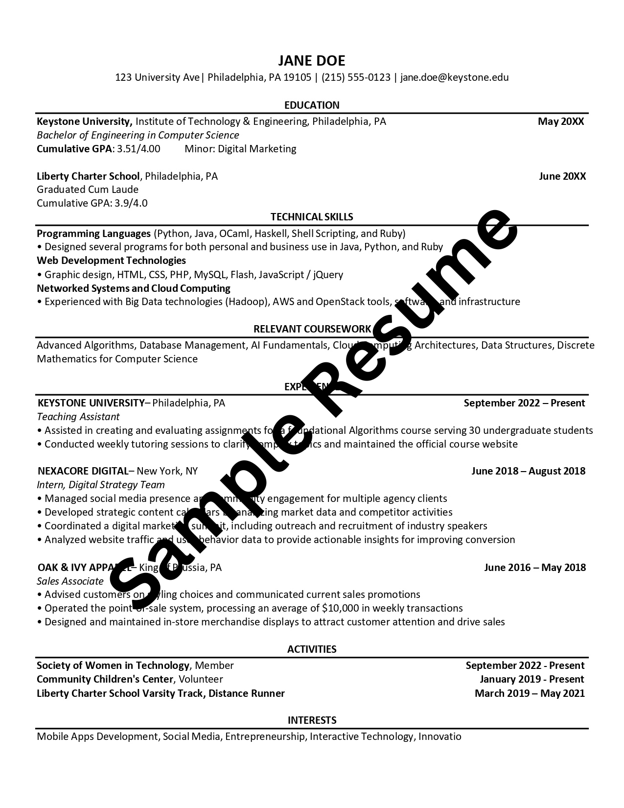 Example of actionable resume tips and STAR method bullet points from The Complete Resume & Cover Letter Guide, showing how to write results-driven achievements.