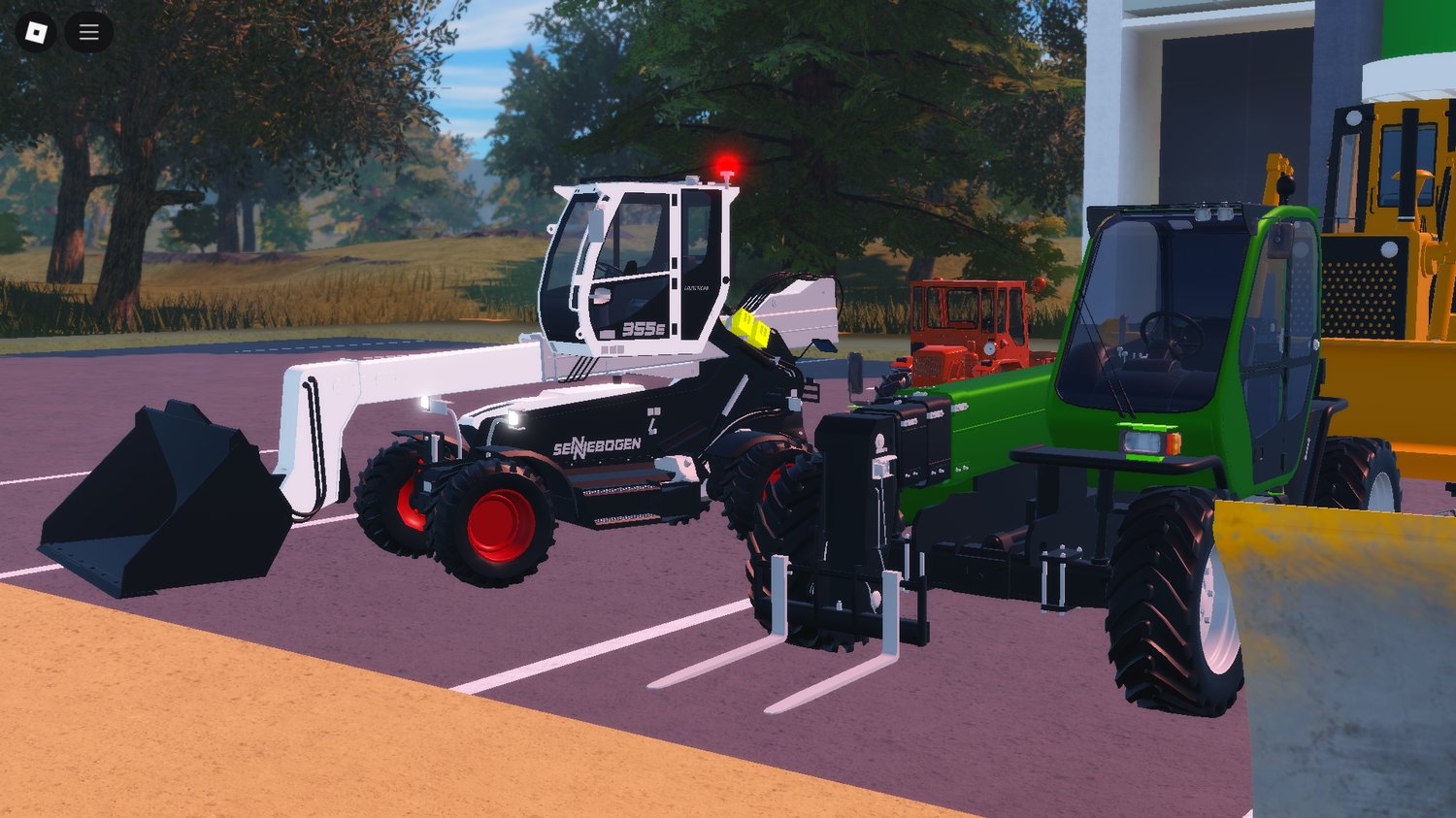 Construction vehicle bulldozer model in Roblox