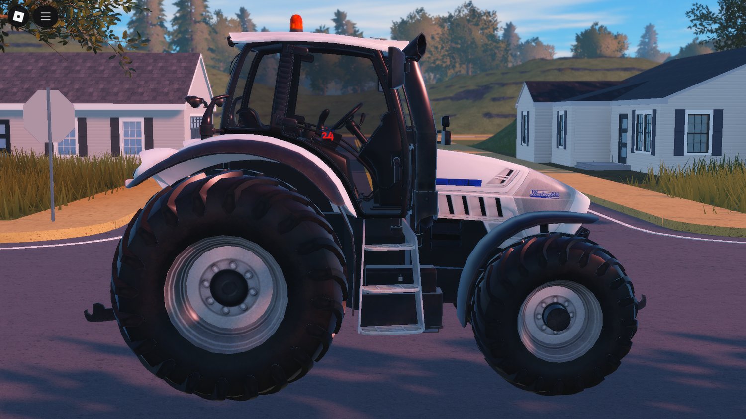 Side profile showcasing luxury tractor design