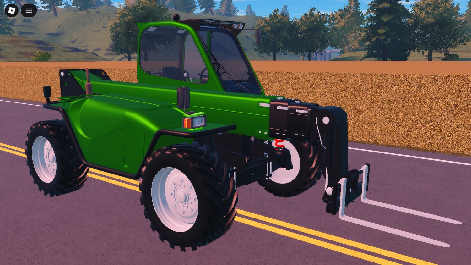 Merlo P.40 Telehandler front view in Roblox