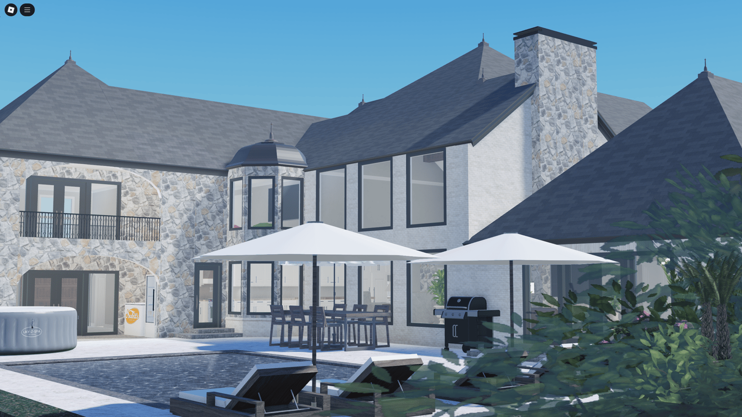 Roblox modern family villa house model