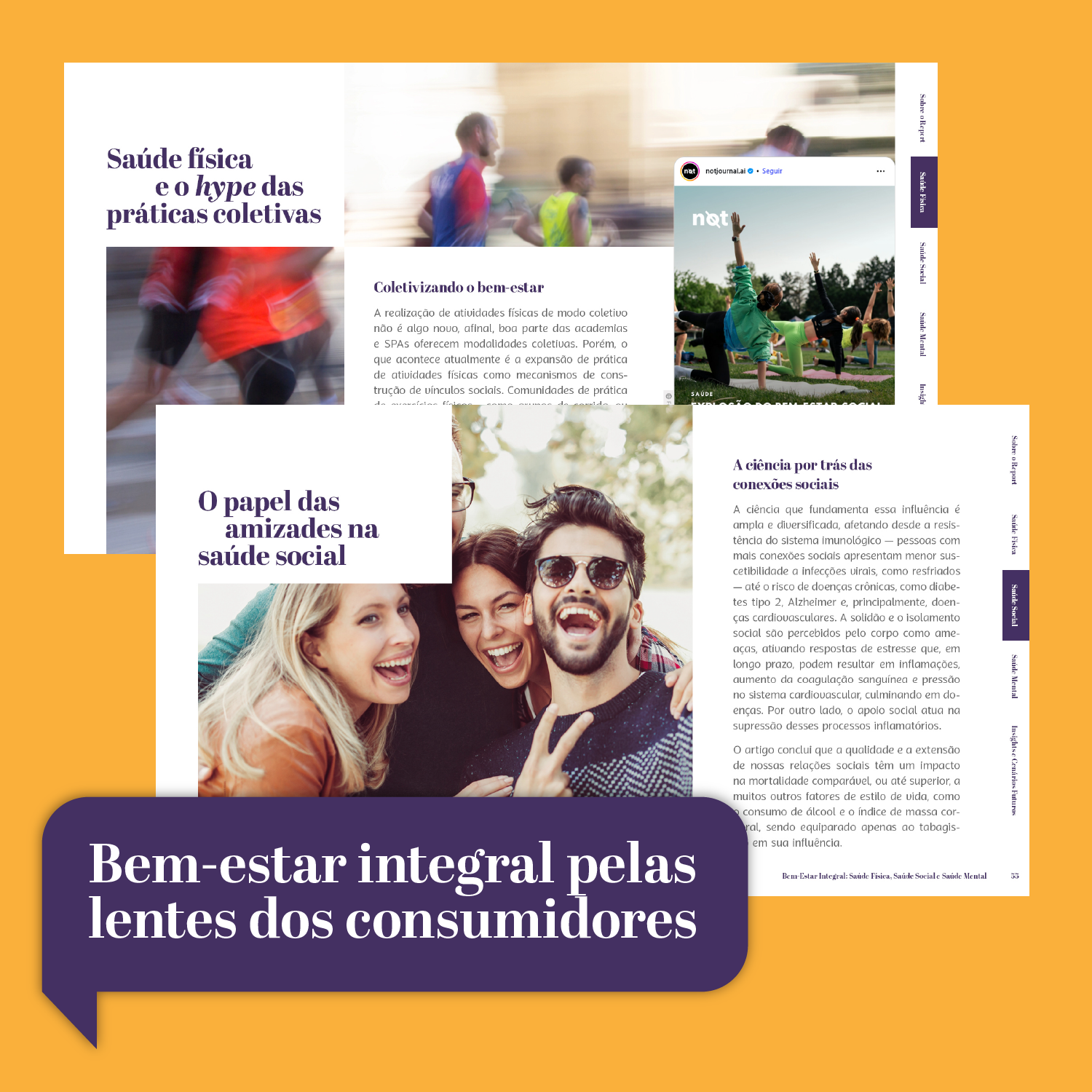 Saúde física e social, consumidores