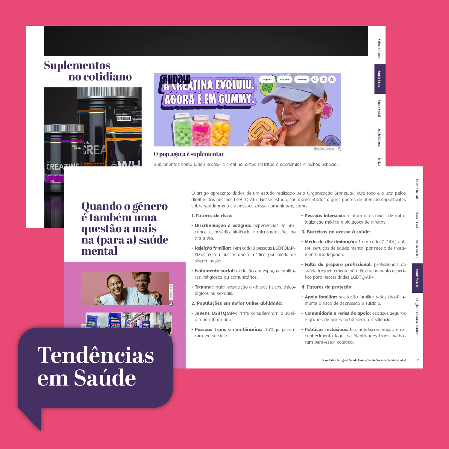 Tendências em saúde, suplementos