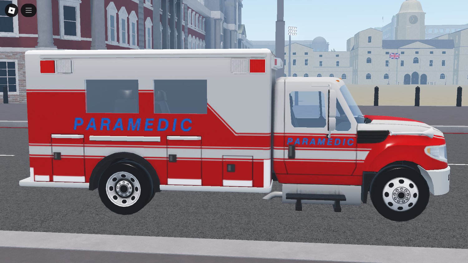 Roblox USA Cubique ambulance front view