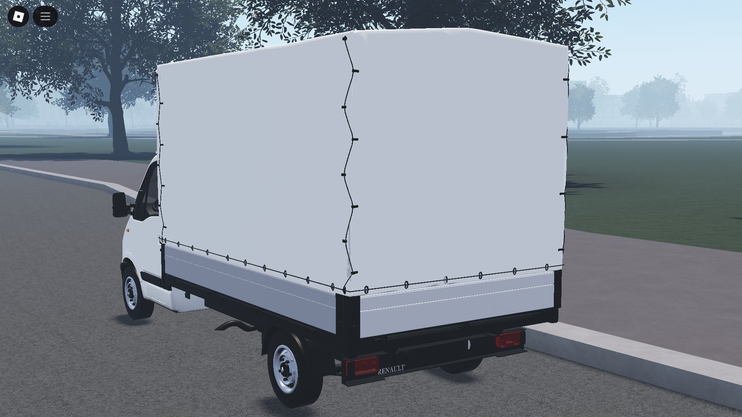 Rear view of Renault Master van