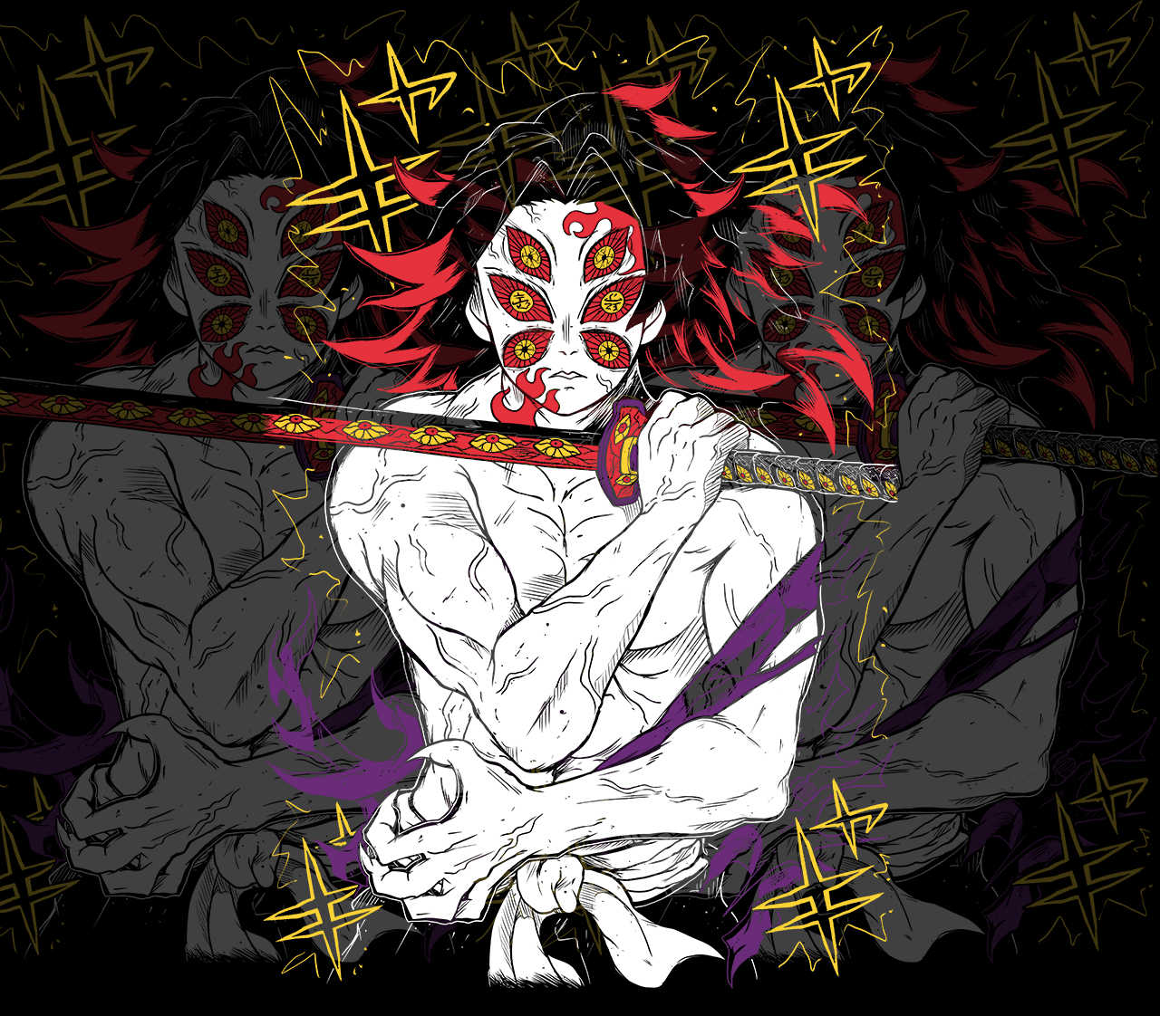 DESIGN ANIME Demon Slayer KOKUSHIBO