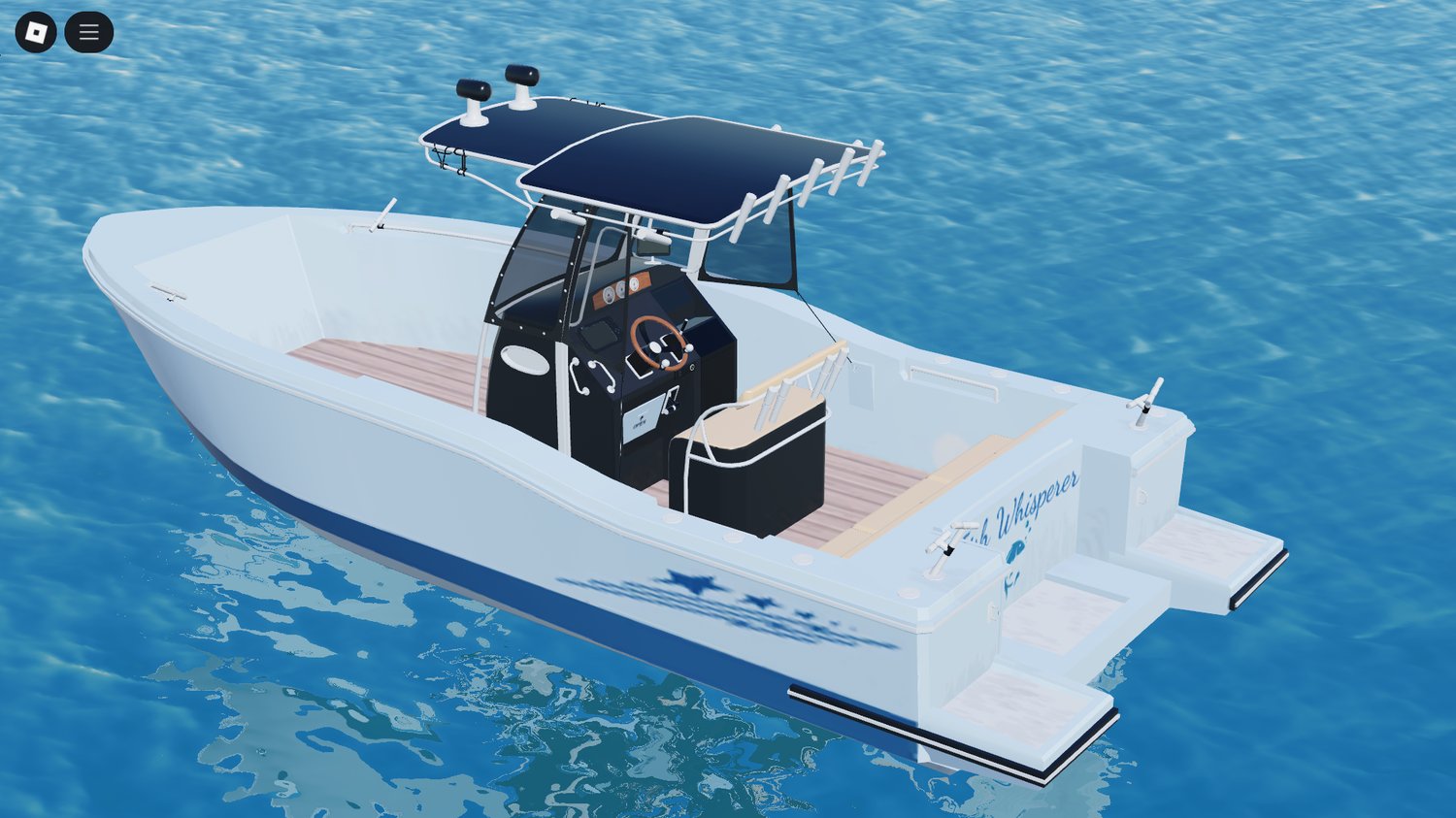 Front view of Small Luxury Boat in Roblox
