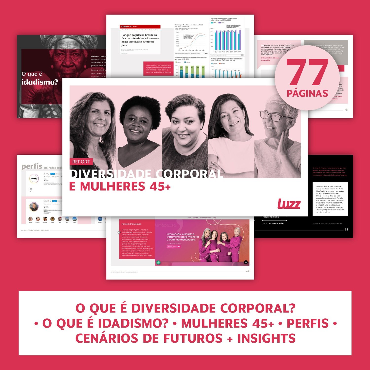 diversidade corporal, idadismo, mulheres 45+, insights