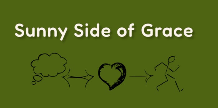 Sunny Side of Grace blog logo with jade background