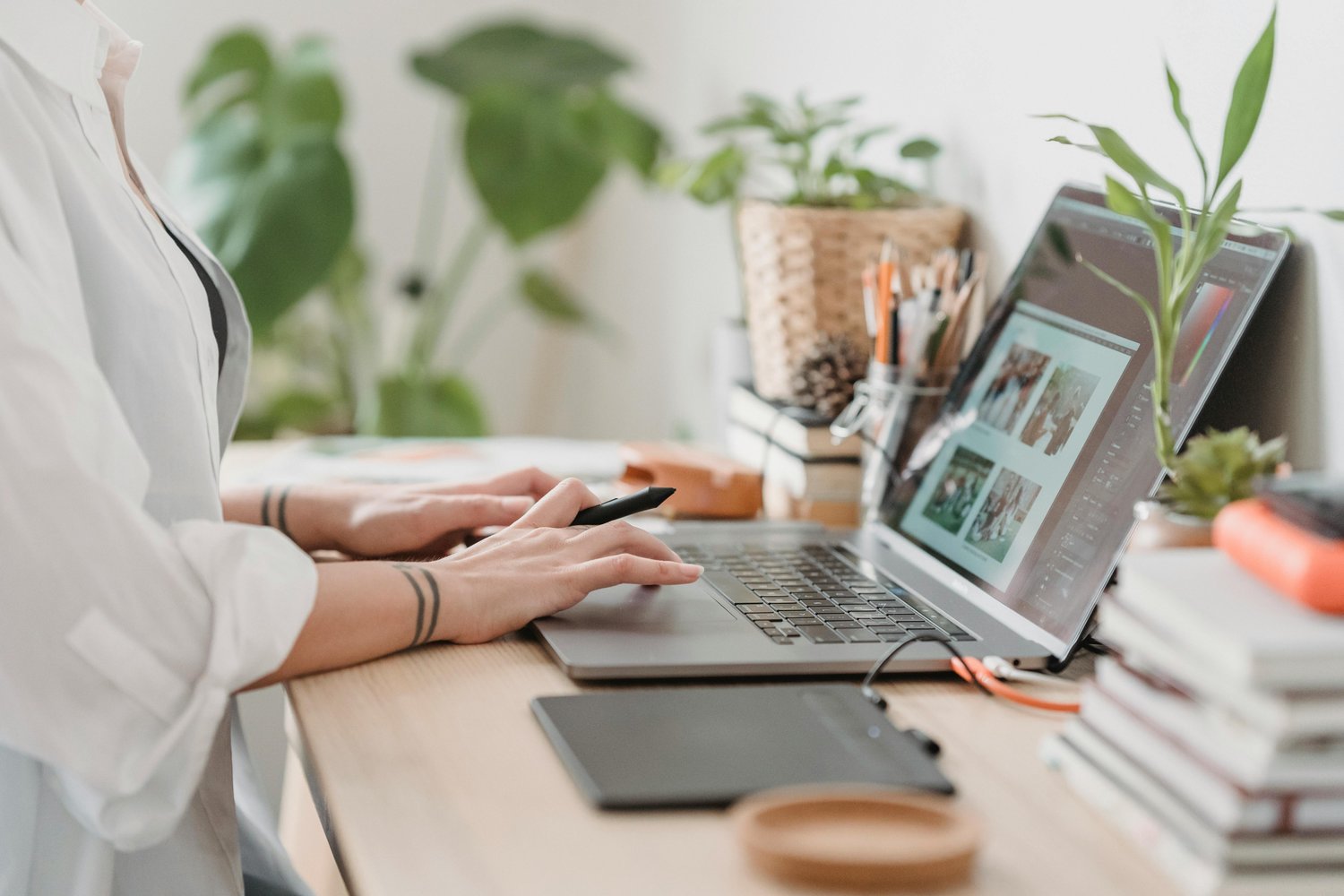 Photo by George Milton: https://www.pexels.com/photo/woman-working-retouching-photo-on-laptop-at-convenient-workplace-7014337/