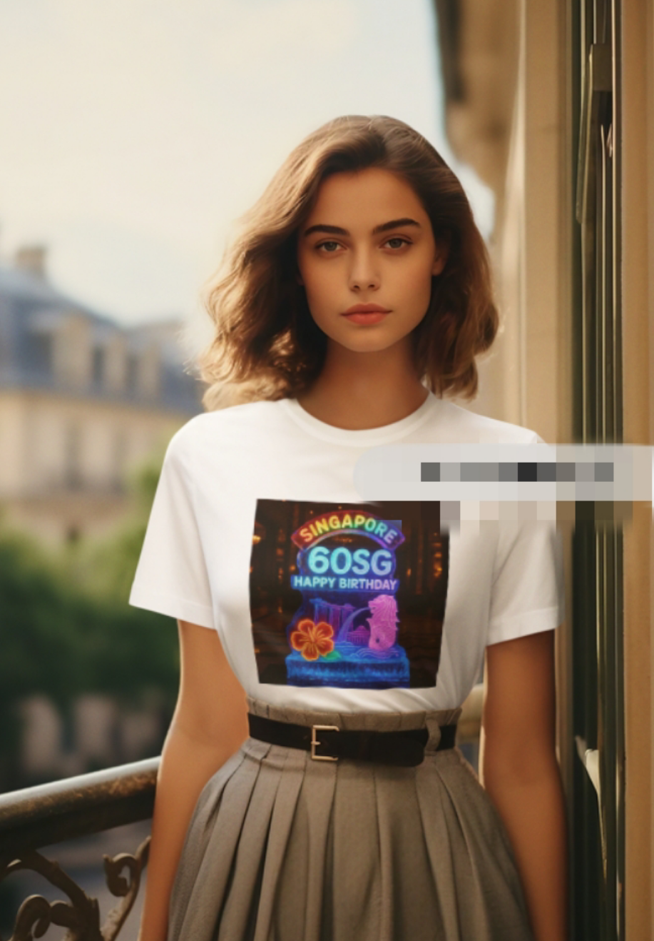 60 SG happy birthday Singapore t-shirt!