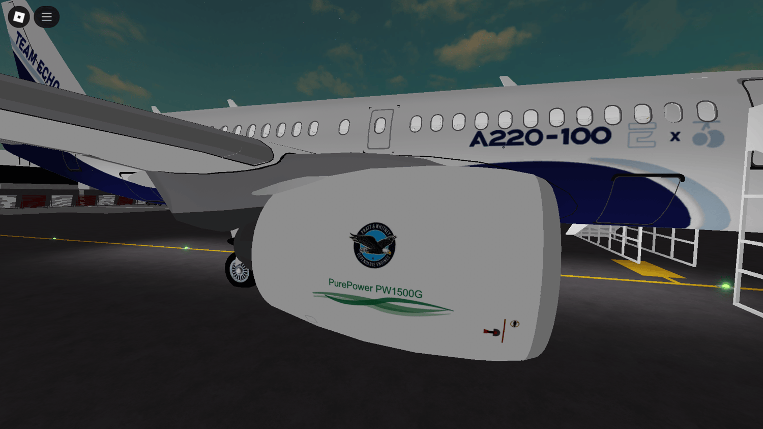 Realistic Roblox Airbus passenger jet