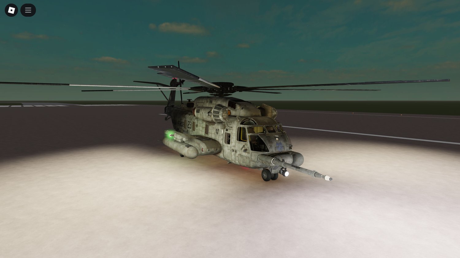 Roblox CH-53E helicopter – working heavy lift aircraft