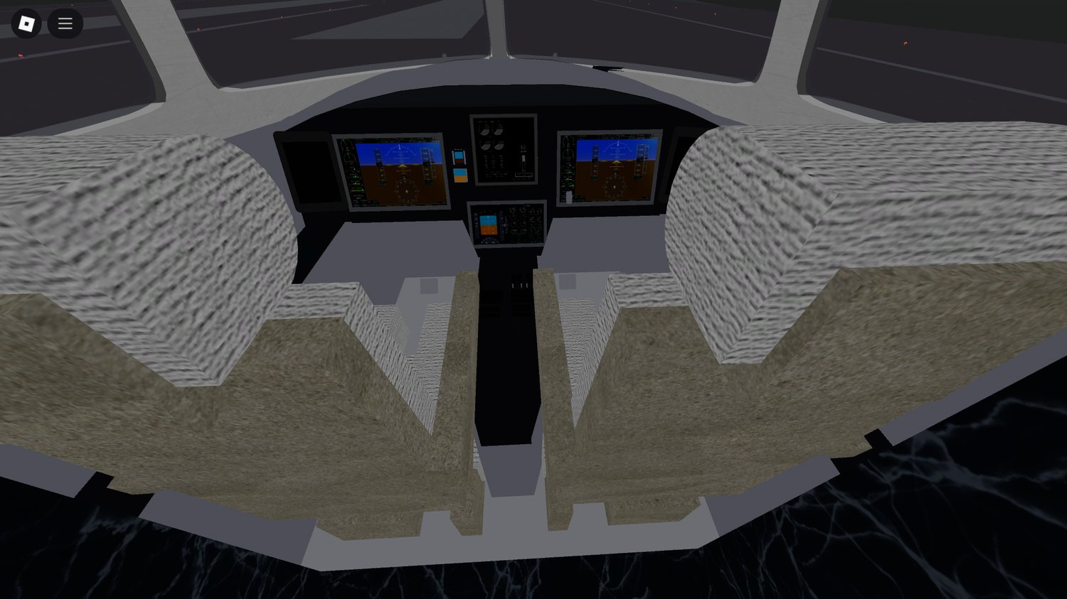 Roblox F-WWQA business jet with working systems