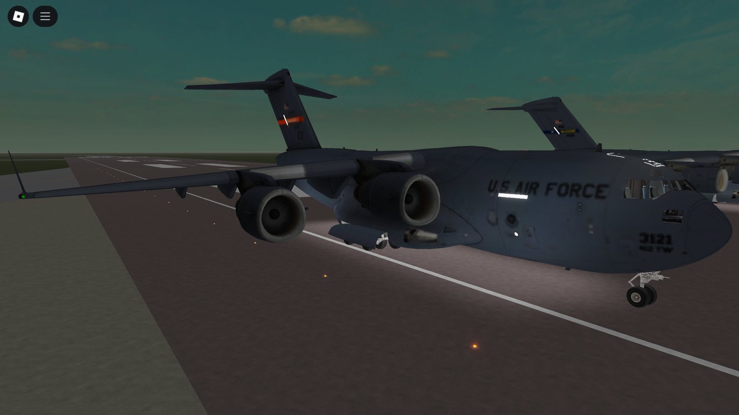 Working Roblox C-17A transport planes for aviation roleplay