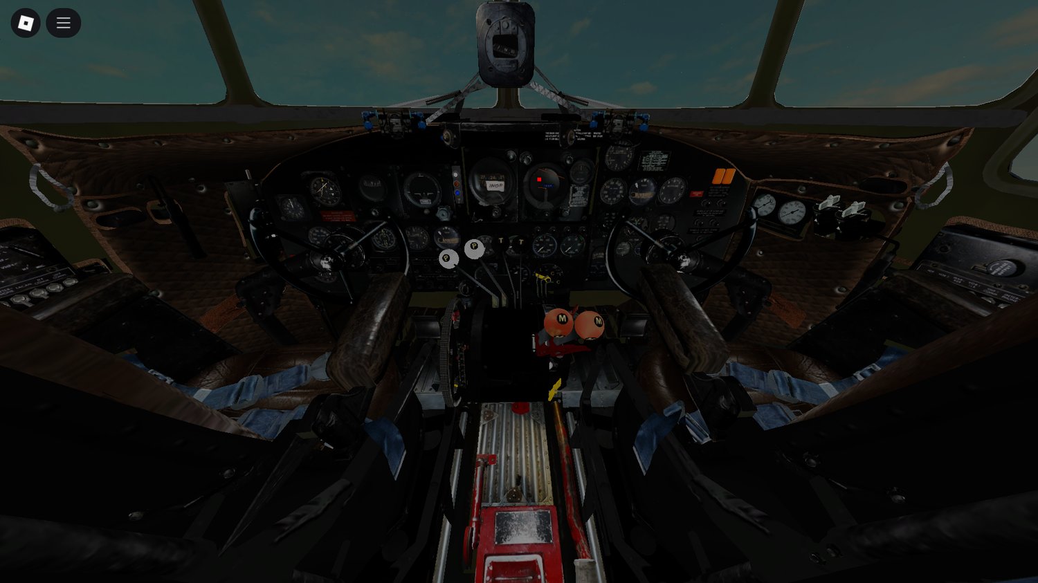 Roblox aviation assets – four functional C-47 transport aircraft