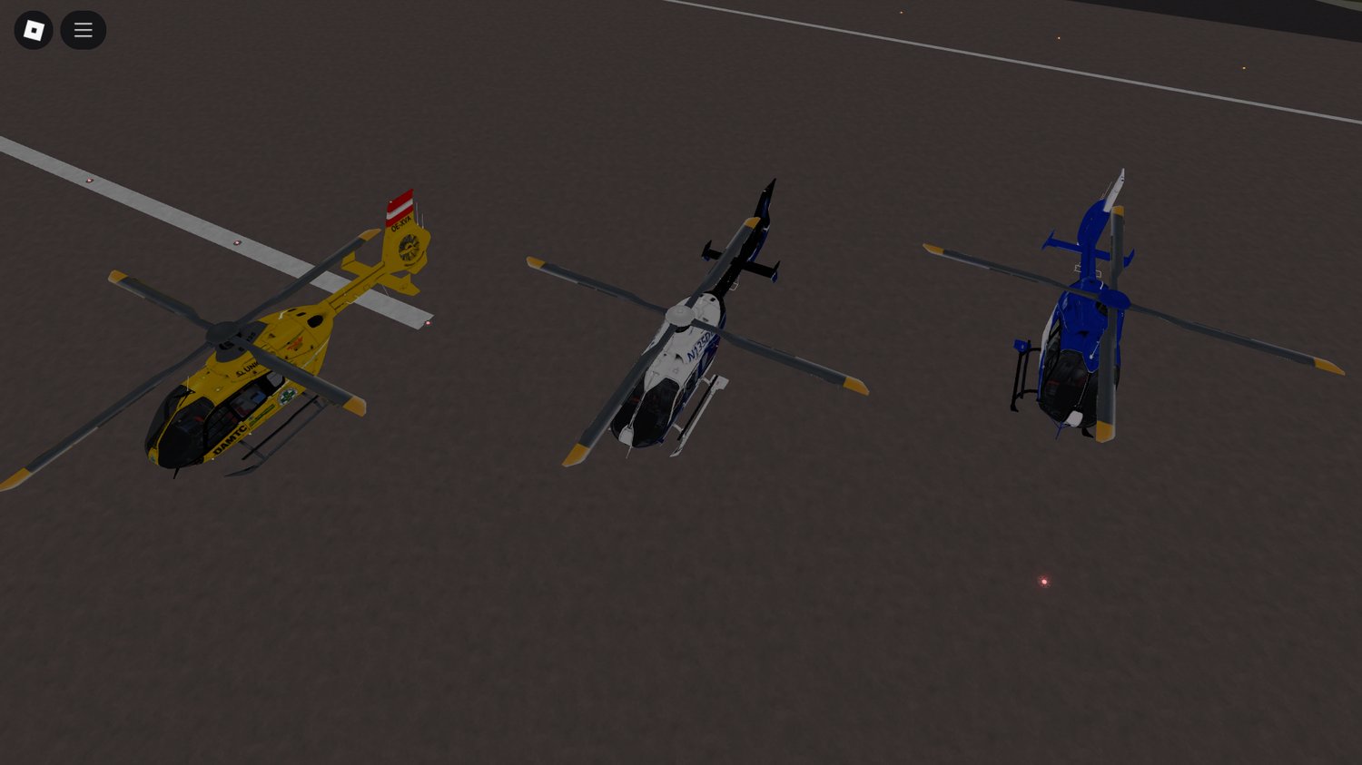 Roblox EC-135 helicopter pack with three functional models