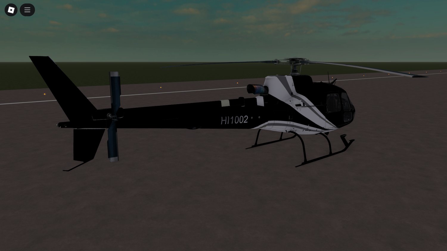 AS350 helicopter Roblox asset for aviation roleplay