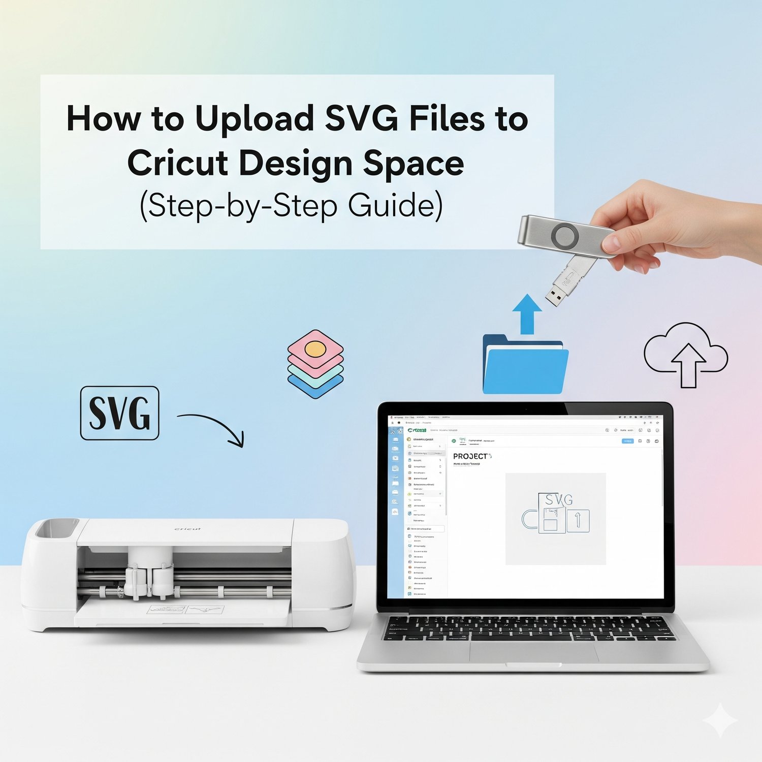 Learn how to upload SVG files to Cricut Design Space in just a few simple steps! Perfect for beginners using Cricut Explore, Maker, or Joy.