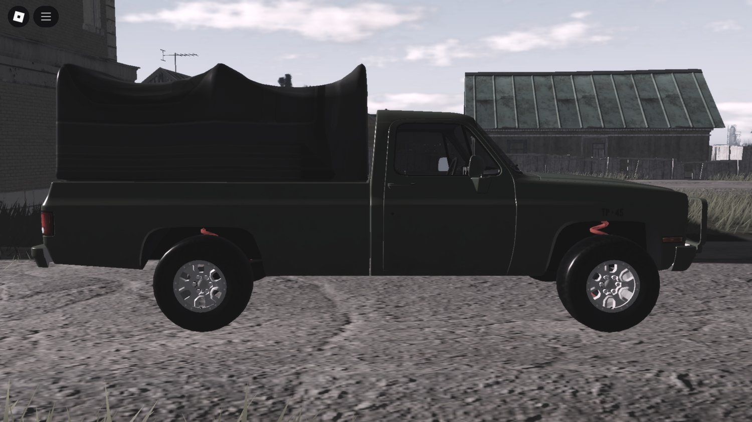 Driveable GMC army truck in Roblox war map