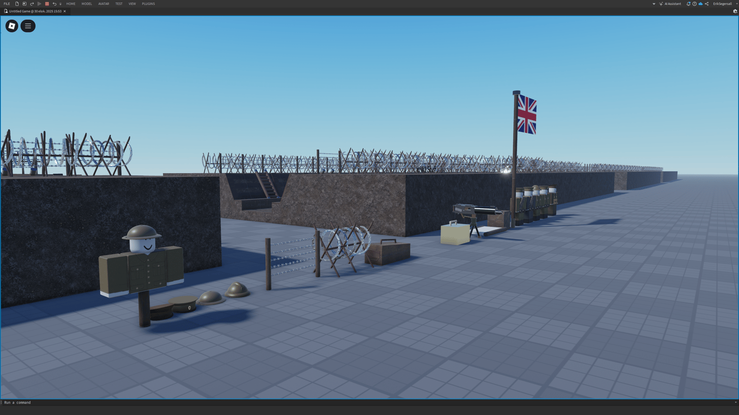 Roblox military bunker scenery