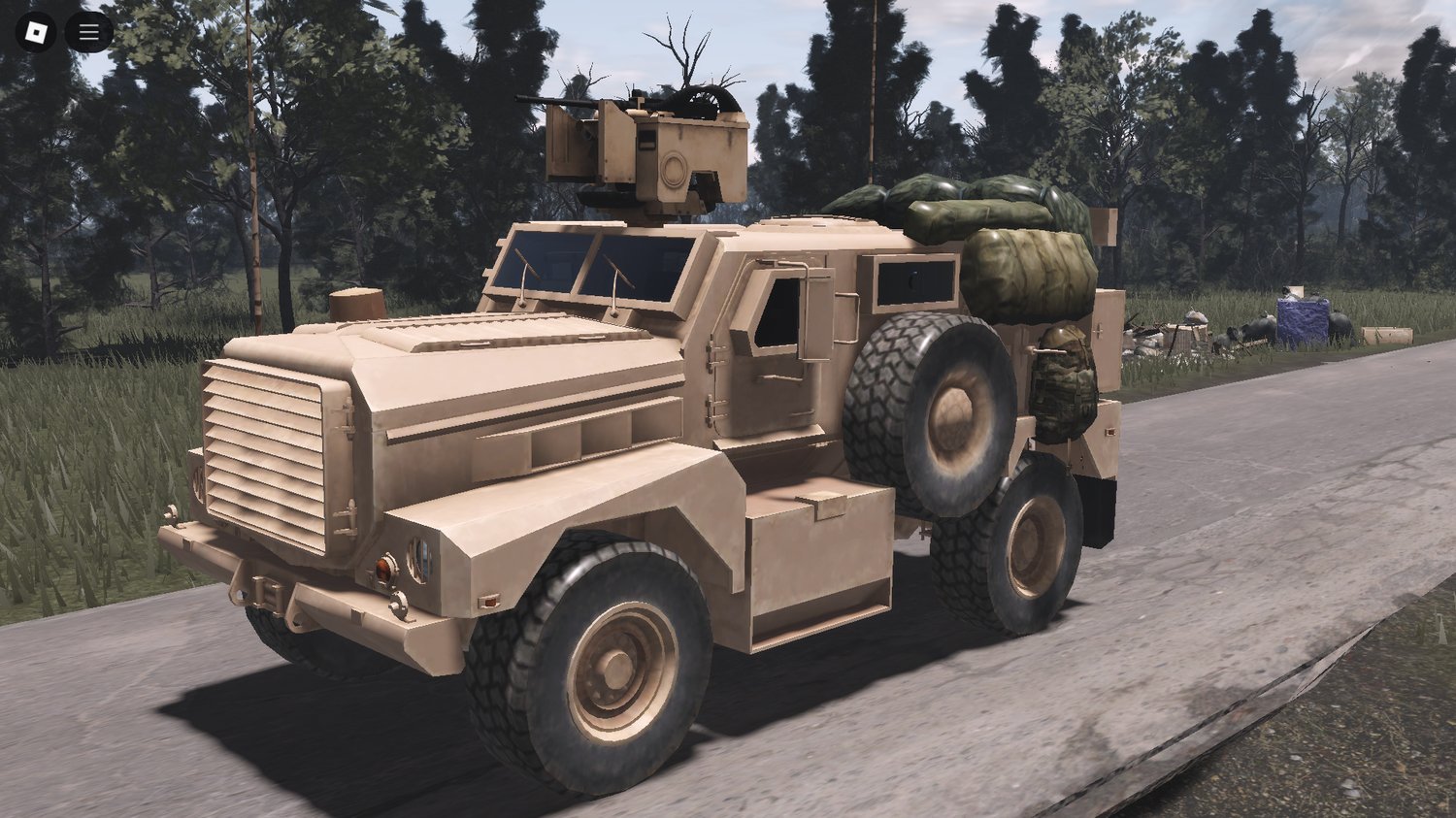 Driveable MRAP with openable doors in Roblox