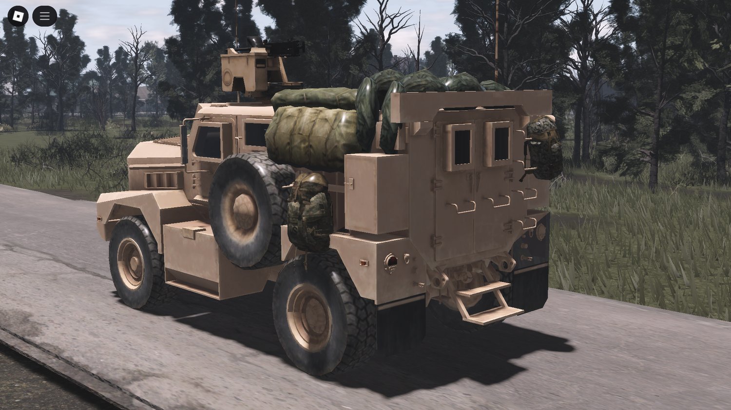 Side view of French armored vehicle