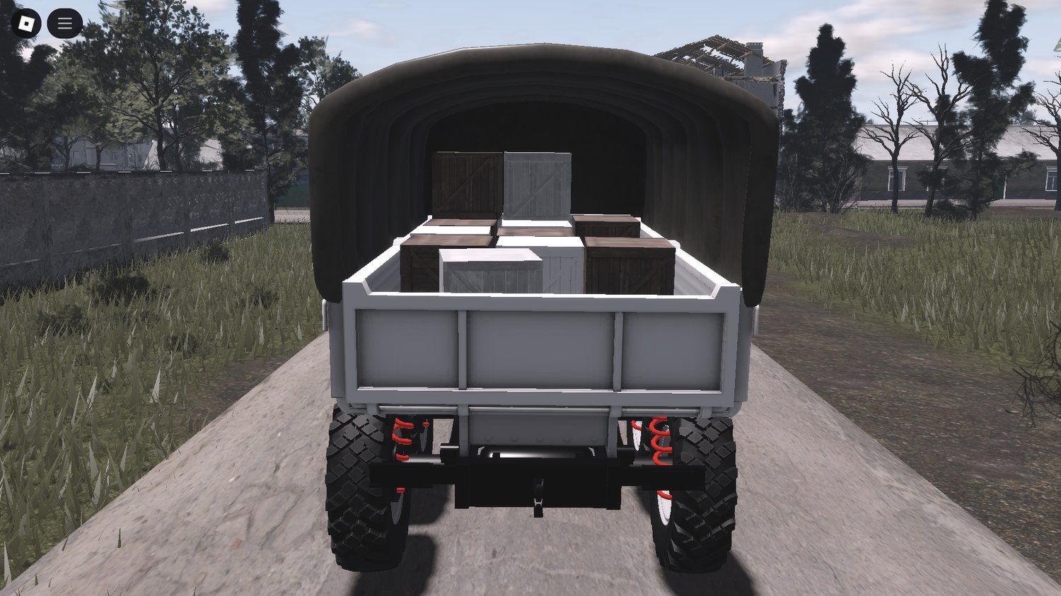 Driveable aid truck on Roblox convoy